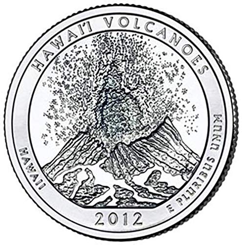 2012 P BU Национален парк Хавайски вулкани NP Quarter Choice Необращенный монетен двор на САЩ