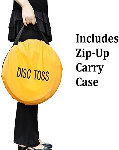 Игри набор от Win SPORTS Folding Disc Toss - Игрален набор от Летящи Disc Toss Dunk - Включва 2 мишена за дискове с чанта за боб,