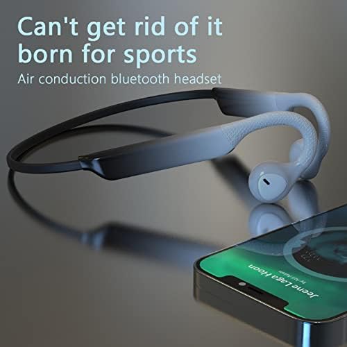 Безжични Слушалки с Костна Проводимост, Слушалки с отворен Ухото, Bluetooth 5.0, Водоустойчиви Слушалки с Костна Проводник, Спортни