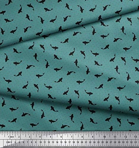 Плат от futon трикотаж Soimoi, щампи на рубашечной кърпа на точки и сом ширина 58 см
