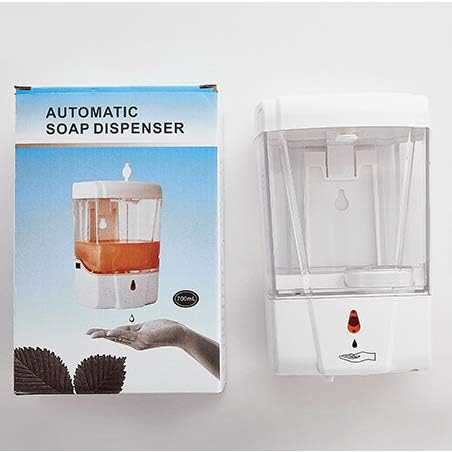 Автоматично дозиране система сапун, 700 мл/23,67 унция, Безконтактно Опаковка сапун, Инфрачервен сензор, микрофон, Електрическа
