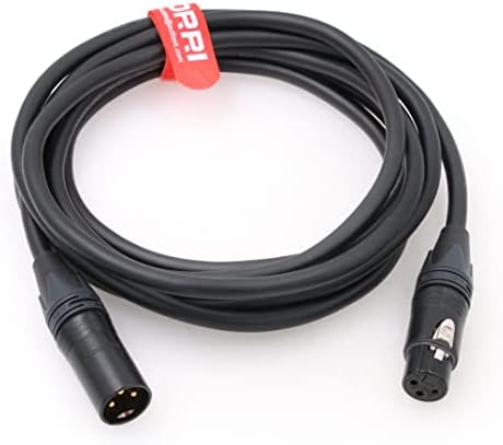 Захранващ кабел DRRI 24 vdc Neutrik 3-Пинов XLR до 3-номера за контакт конектора XLR за led крушки (1 М)