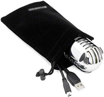 Записывающий Кондензаторен микрофон HGVVNM с панти струпясване и USB-кабел, Чанта за пренасяне на вашия компютър (Цвят: черен)
