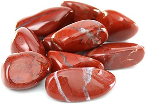 Crystal естествена Червен Яспис Nvzi, Разнообразни Полирани Камъни за Декорация, Лечебен, Рейки, Чакри, Камъни Чакра (Около 0,5