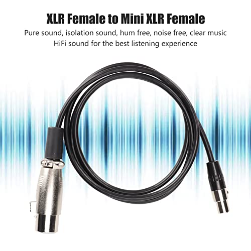 Kaufpart XLR Кабел, XLR Жена на Mini XLR Женски 3,3 Фута Микрофон на Кабел за Слушалки AKG K240 K240S K240MK II K141