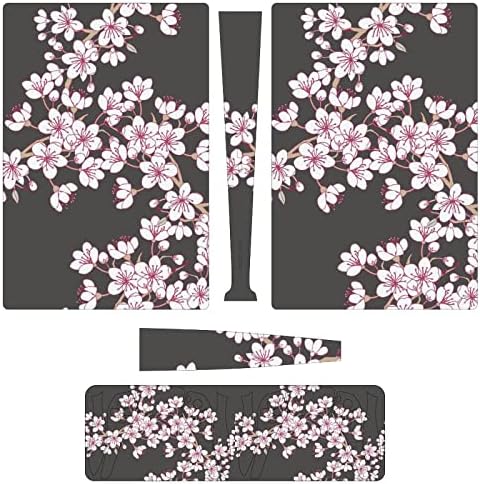 Cherry Blossom 3 бр. Стикер за цялото тяло Стикер за PS5 Digital Edition за конзолата PS5 и контролер