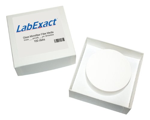 Стъклен филтър от микрофибър LabExact 1200005 классаА, боросиликатное стъкло, без халки, 1,6 микрона, 11,0 см (опаковка по 100 броя)
