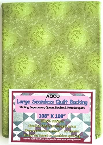 Стеганая подложка, голяма, безпроблемна, от AQCO, Зелени Лози, C47603-610