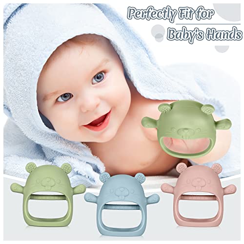 3 Опаковки на Детски Играчки За никнене на млечни зъби, Силиконови Играчки за никнене на млечни зъби за Бебета 0-6 Месеца, Бебешки