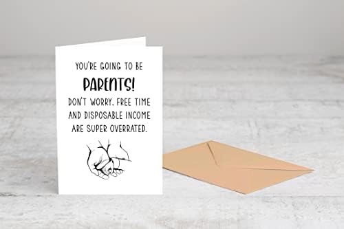 Картичка за новородено - Картичка за бебе душ - Парти с разкриването на пол - Бъдещи родители - Поздравления за бременността