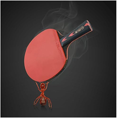 LANFIRE (huieson) 5-Звездна Ракета за тенис на маса с дръжка, Покрита със Пупырышками Гумена Ракета за тенис на маса