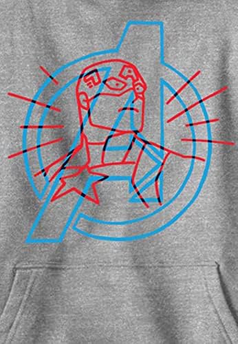 Hoody Marvel Kids 'Cap Doodle Отмъстителите с качулка