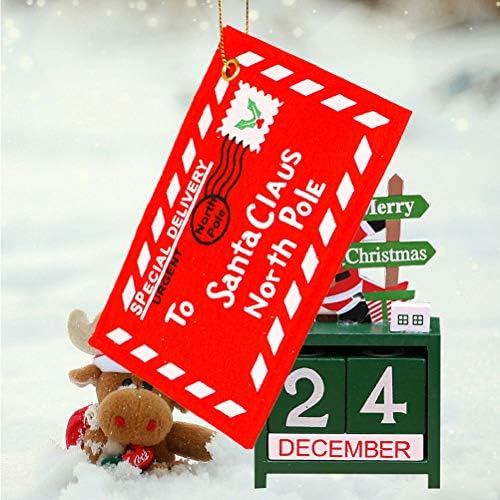Abaodam 6ШТ Опаковки за шоколадови Бонбони Висящи Тъкани Дядо Коледа Пликове Коледно Дърво Декориране на Подаръчни Торбички