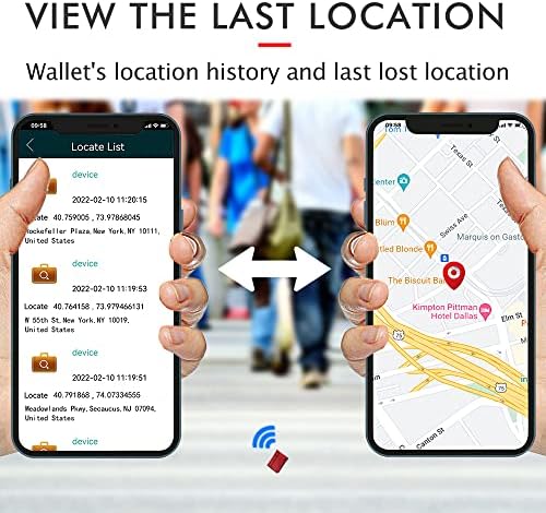 Анти-Изгубен Портфейл за Мъже, Чантата с функция Проследяване в чантата си и търсене на местоположение на GPS