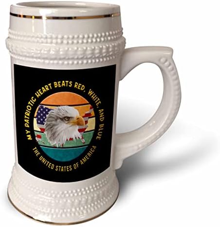 Триизмерна карта на Америка, орел. Страхотен патриотичен подарък, ми патриотическая чаша. - 22 грама (stn-362794-1)