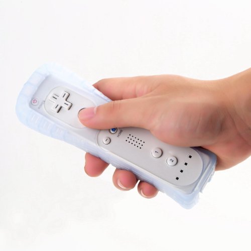 Lot2 Безжично дистанционно управление + Силиконов Калъф + Гривна за Nintendo Wii Бяло