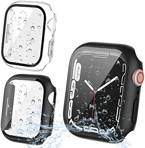 2 Опаковки, защитни покривала за дисплея на Apple Watch Case 40 мм за Apple Watch Серия 6/5/4, калъф с твърд покритие от закалено