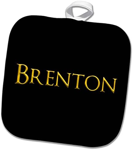 3дРоуз Брентон - красиво име за момче в Америка. Жълто към черно - кухненски ръкавици (phl-362434-1)