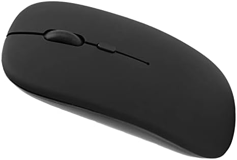 Безжична Мишка, Тънка Тиха Мишка Черна Безжична Bluetooth 5.0 Тиха Портативна Мобилна Оптична Офис Мишка за лаптоп OS X / Mi / Samsung,