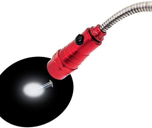 Телескопична Звукосниматель AmeriLuck 2 Pack с led фенерче, разтегателен прът на 360 Градуса. Гъвкава Регулируема Магнитна корона,