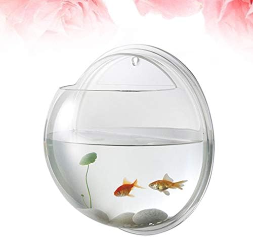 ULTECHNOVO Стенни Купа За Риба, монтиран на стената Риба Балон, Висящ Прозрачна Акрилна Аквариум Риба Fish Tank, монтиран на стената