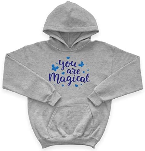 Детска hoody с качулка от порести руно You Are Magical - Детска hoody с качулка с цитати - Скъпа hoody с качулка за деца