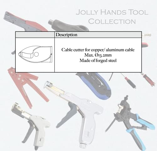 Комплект кабелни резаков Comfy Hour Jolly Handy Tools машина за рязане на Медни/алуминиеви кабел Макс. Ø13,2 мм Метал