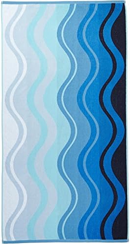 Плажна Кърпа от Турски бадем хавлиени памучни Arus, Сотканное от Жакард, Вълна, Синьо, 28x55