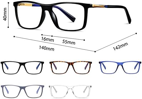 Дамски Очила За четене RESVIO С кутия пролетта Ставите на Ръчно изработени В Правоъгълни Рамки За Четене Черен