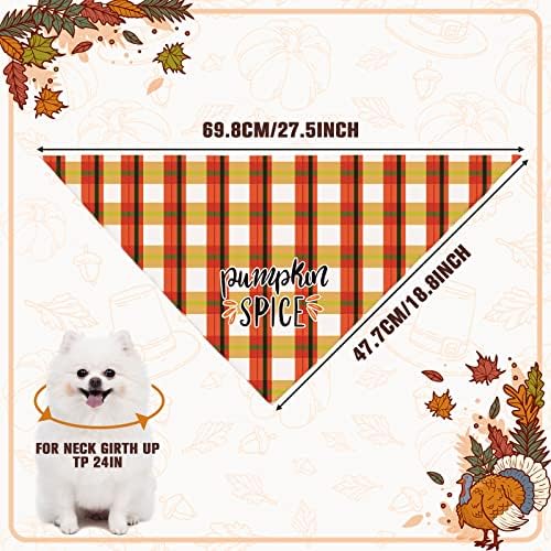 Кърпи за Кучета в Деня на Благодарността, 2 опаковки, WANYANG, Реверсивная Кърпа за Деня на Благодарността за Кучета, Есенни Кърпи