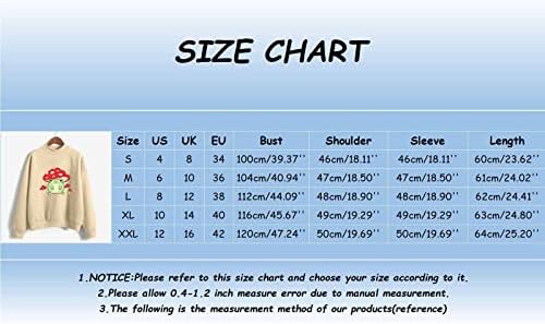 Жена Пуловер с дълги ръкави и Сладък Принтом във формата на Сърце За Момичета, Ежедневни Hoody с кръгло деколте, Потник през Зимата-Пролетта