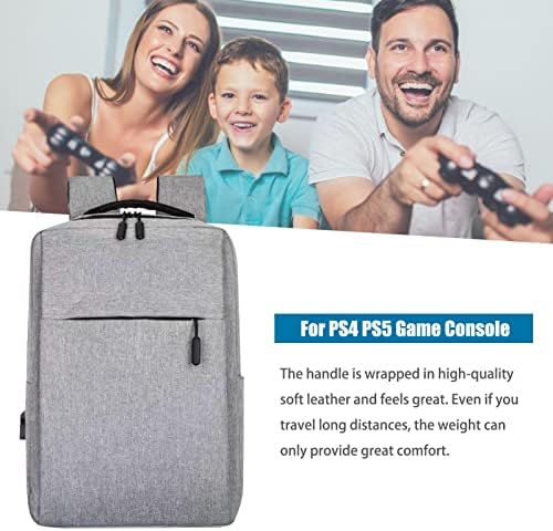 Чанта за съхранение на конзолата PS5, богат на функции Противоударная Чанта През рамо за Лаптоп Раница за пътуване, Раница за съхранение