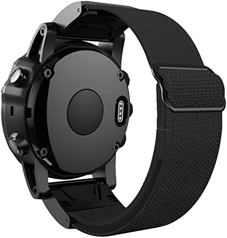 PURYN Quickfit Каишка За часовник Каишка За Garmin Fenix 6 6X Pro 5X 5 Plus 3HR 935 945 S60 Найлон Контур 22-26 мм Еластичен Ремък