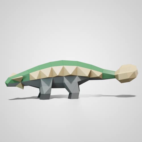 Хартиена Скулптура Анкилозавра, Определени за Занаяти Собствените си ръце, Сладка Фигурка на Динозавър Ръчна изработка, 3D-Фигура