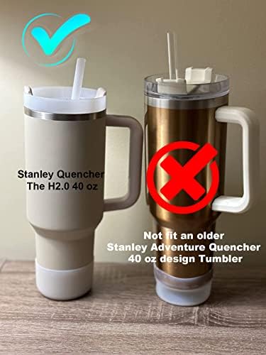 Силиконов калъф от 2 теми за чаши Stanley The Quencher H2.0 и IceFlow Flip - Подходящ за чаши Stanley The Quencher H2.0 обем 20