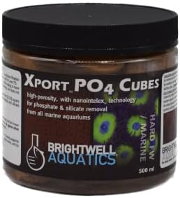 Brightwell Aquatics Xport PO4 Cubes - Высокопористый кубичен филтърен материал за премахване на фосфати и силикати от всички езера,