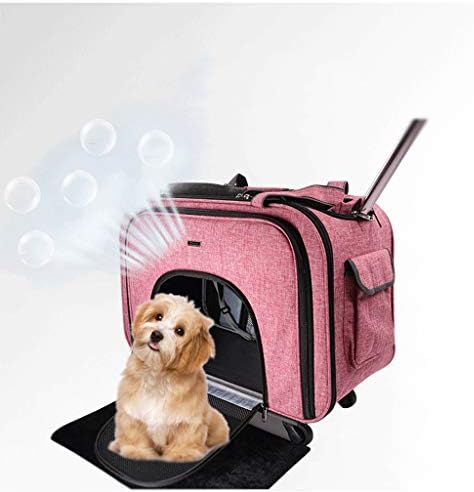 SCDCWW Космическа чанта за домашни любимци, Увеличава раница за домашни любимци, Преносим Количка за кучета, Малка чанта-отделение