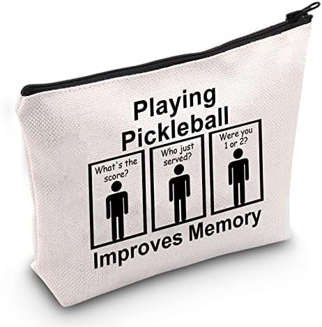 JXGZSO Косметичка за Пиклбола Игра в Пиклбол Подобрява паметта Косметичка за играчите в Пиклбол Косметичка за любителите на Пиклбола