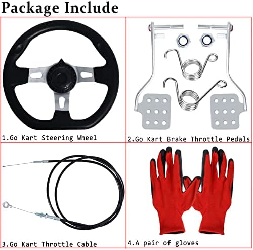 Педала на газта, картинг с Автомобилните Рулевыми колела, 71 Кабел с Комплект за Сторниране на пружини, Аксесоари, Картинг Комплект