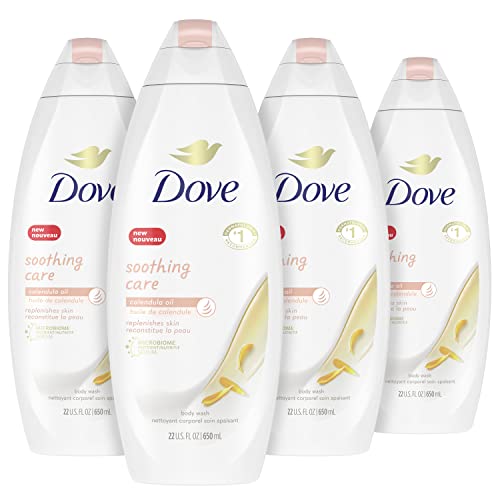 Препарат за измиване на Dove Soothing Care за чувствителна кожа с масла от невен Хидратира и регенерира кожата, Без сулфати, 22