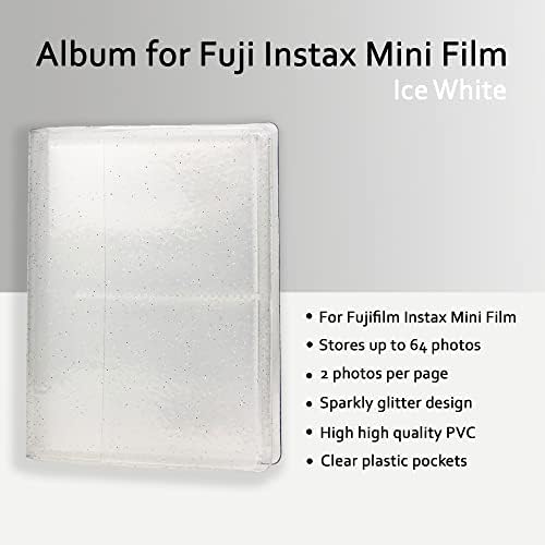 Фотоапарат непосредствена печат Fujifilm Instax Mini 11 - Ледена бяла (16654798) + 2 комплекта филм непосредствена печат Fujifilm