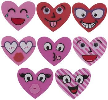 Комплект за Работи от Стиропор Valentine Heart Лица Детски Проекти 24 бр