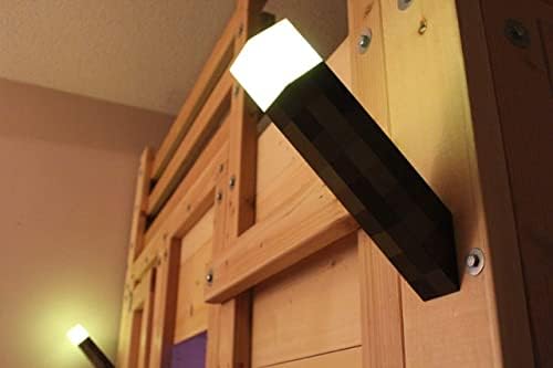 PKD Pixels лампа-фенерче от кафяв камък за закрепване към стената или ръчно USB Акумулаторна 11-инчов led монтиран на стената лампа