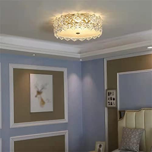 TKFDC Led тавана лампа, Кръгла Кристална тавана лампа Или Декорация на дома, за Хол, трапезария, Кухня, Спалня (Цвят: D, Размер: