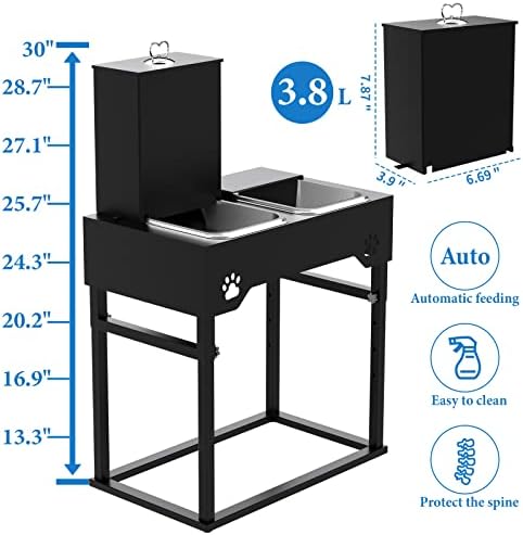 Автоматични Хранилки за кучета Tatota, вдигната Поставка за купички за кучета, Автоматична Ясла за домашни любимци и набор от Поилки