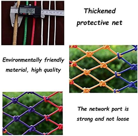 OUYOXI Веревочная окото Декоративна мрежа е с Цветна веревочная окото Детска стълба за домашни любимци, мрежа от падане, Балконски