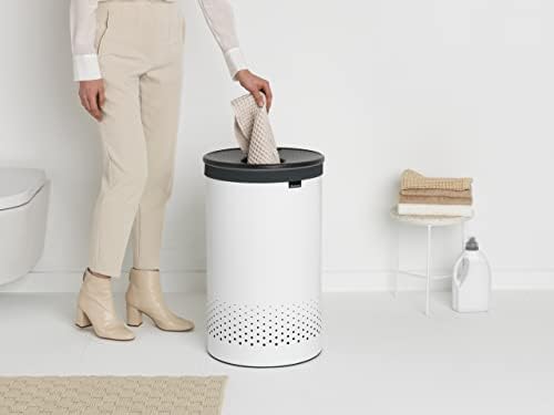 Brabantia - Кошница за дрехи - с пластмасов капак - Вентилационни отвори - Коррозионностойкие материали - Гигиеничная - Дискретен