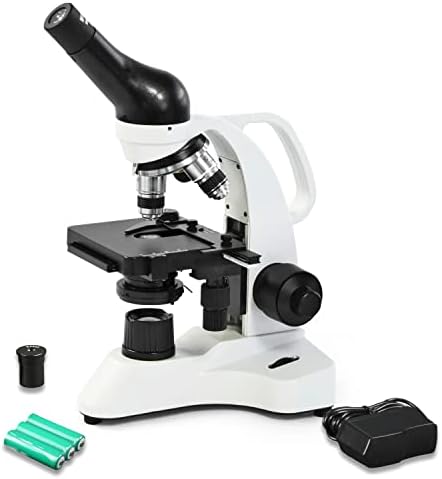 Безжична led микроскоп Parco Scientific 3050-100-RC-E2, 10-кратно и 20-кратно окуляр WF, 40-2000-кратно увеличение, светодиодна
