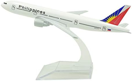 ДИНАСТИЯТА ТАН (TM) 1:400 16 см B777 Philippine Airlines Метална Модел самолет Играчка модел самолет