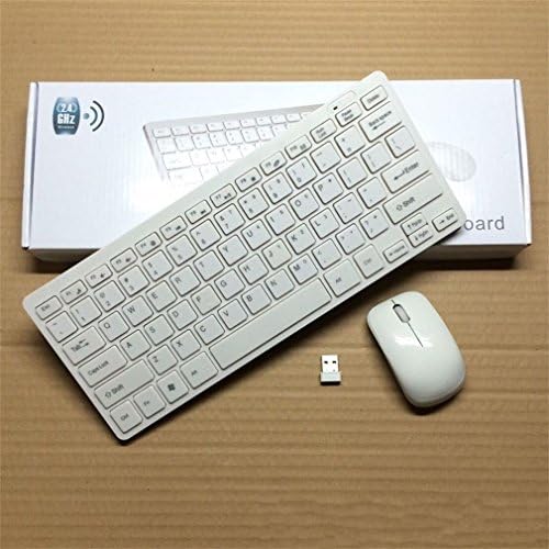 Разход на Безжичен USB приемник 2.4 G с мишката и Клавиатурата за настолни КОМПЮТРИ-лаптопи (Бял)